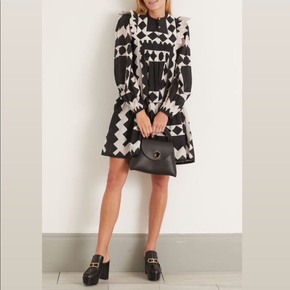 Sea Helena Long Sleeve Tunic Dress in Black Size Xtra Small